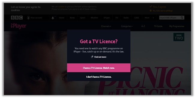 TV licence BBC iPlayer